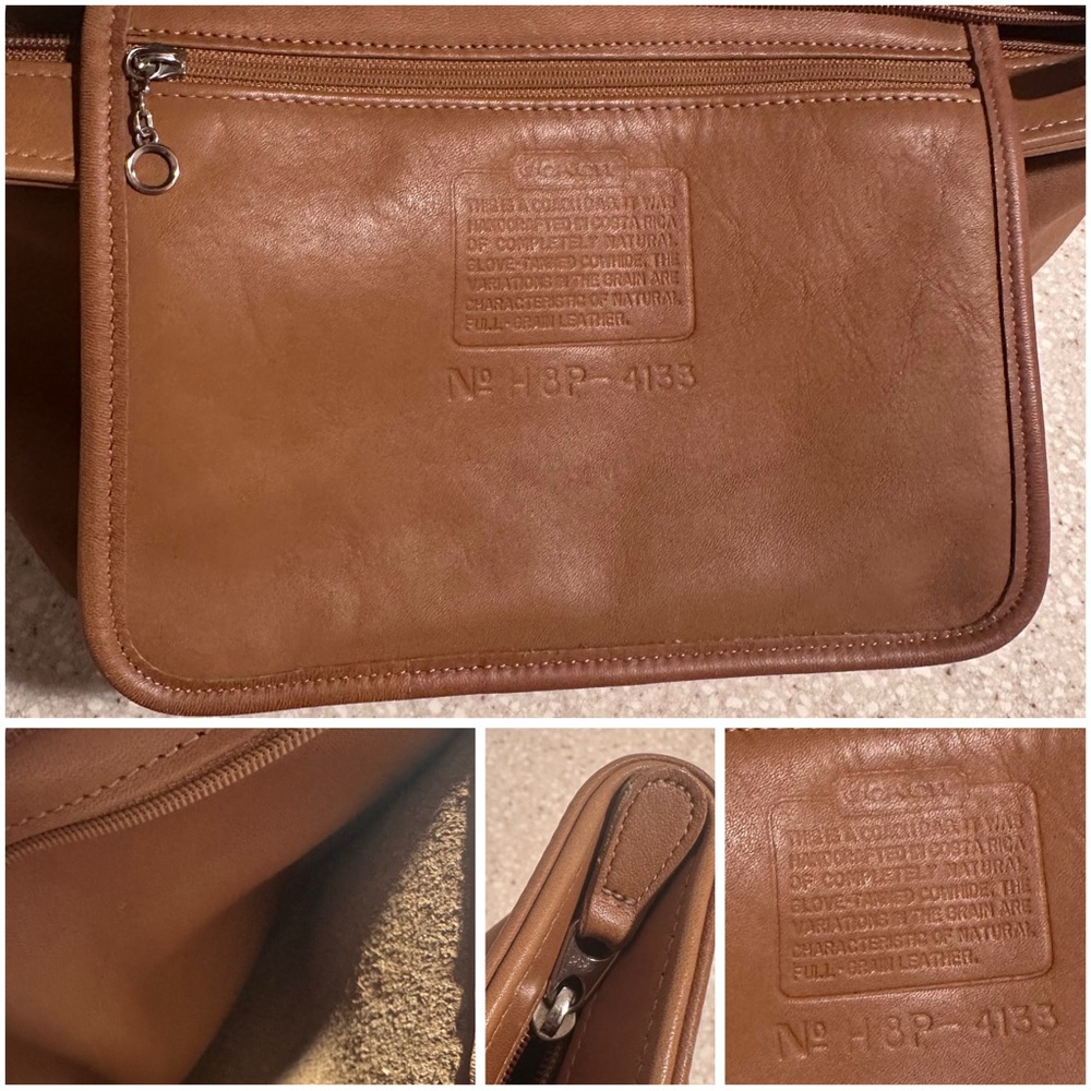 Vintage Coach Waverly Mini Tote Handbag in Saddle/Tan/Buckskin/Camel EUC No.4133 - Picture 3 of 17